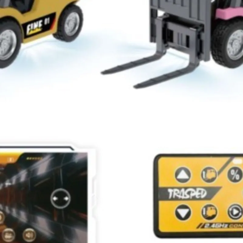 

RC Forklift HG4-243 1/64 Half Alloy Electric Lifting Ready to Run Light Sound Unit Remote Control Vehicle Automatic Cruise