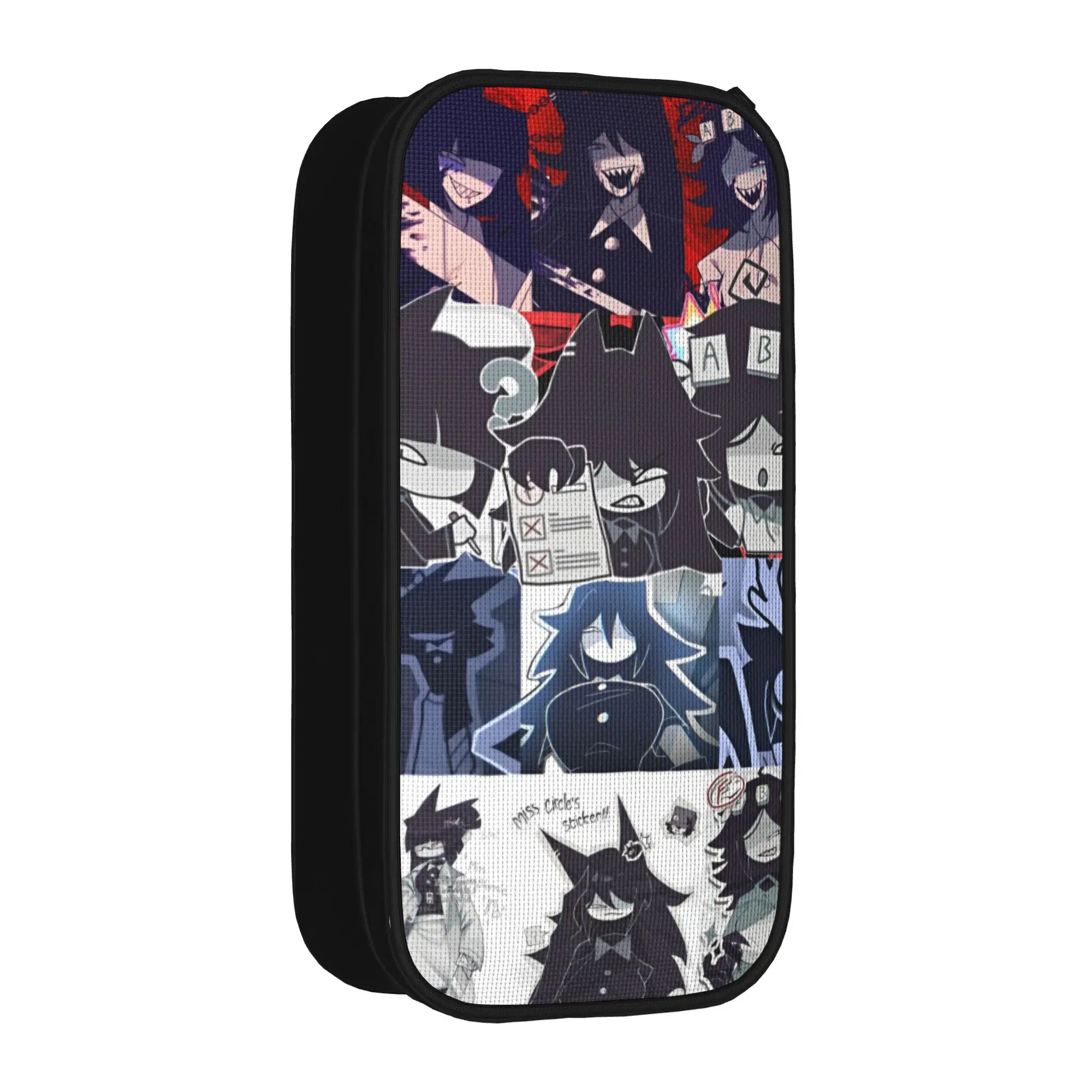 Creative Miss Circle Pencil Case Fundamental Paper Education Pencilcases Pen Big Capacity Bag School Supplies Zipper Stationery