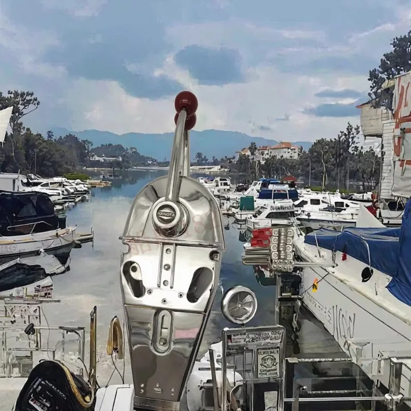 Morse MT-3 peça de alavanca de controle de barco, motor marinho, alça dupla, cabo de acelerador, joystick de controle