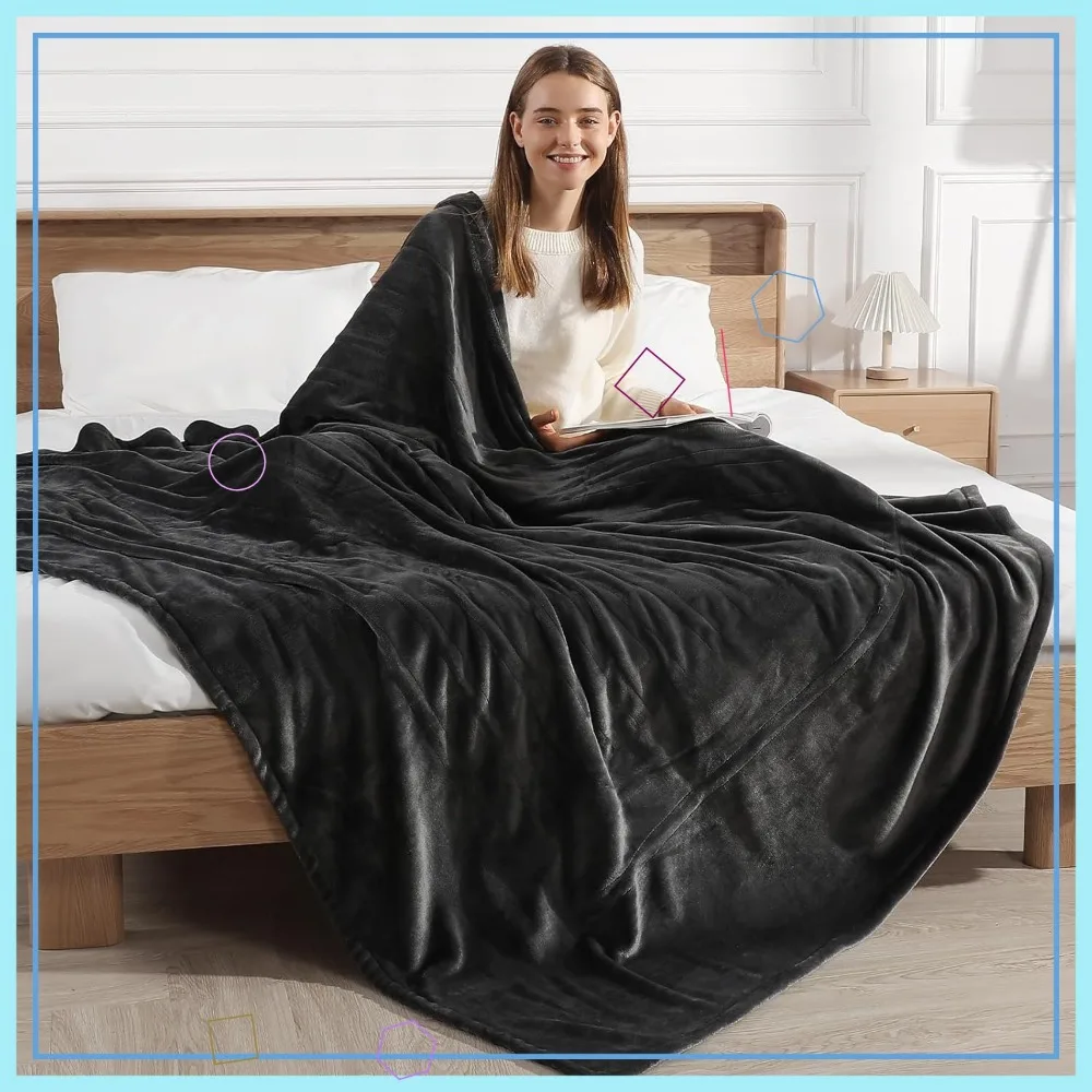 

Full Size Electric Heated Blanket with 5 Heat Levels, Auto Shut-Off, Machine Washable for Adults and Gifts