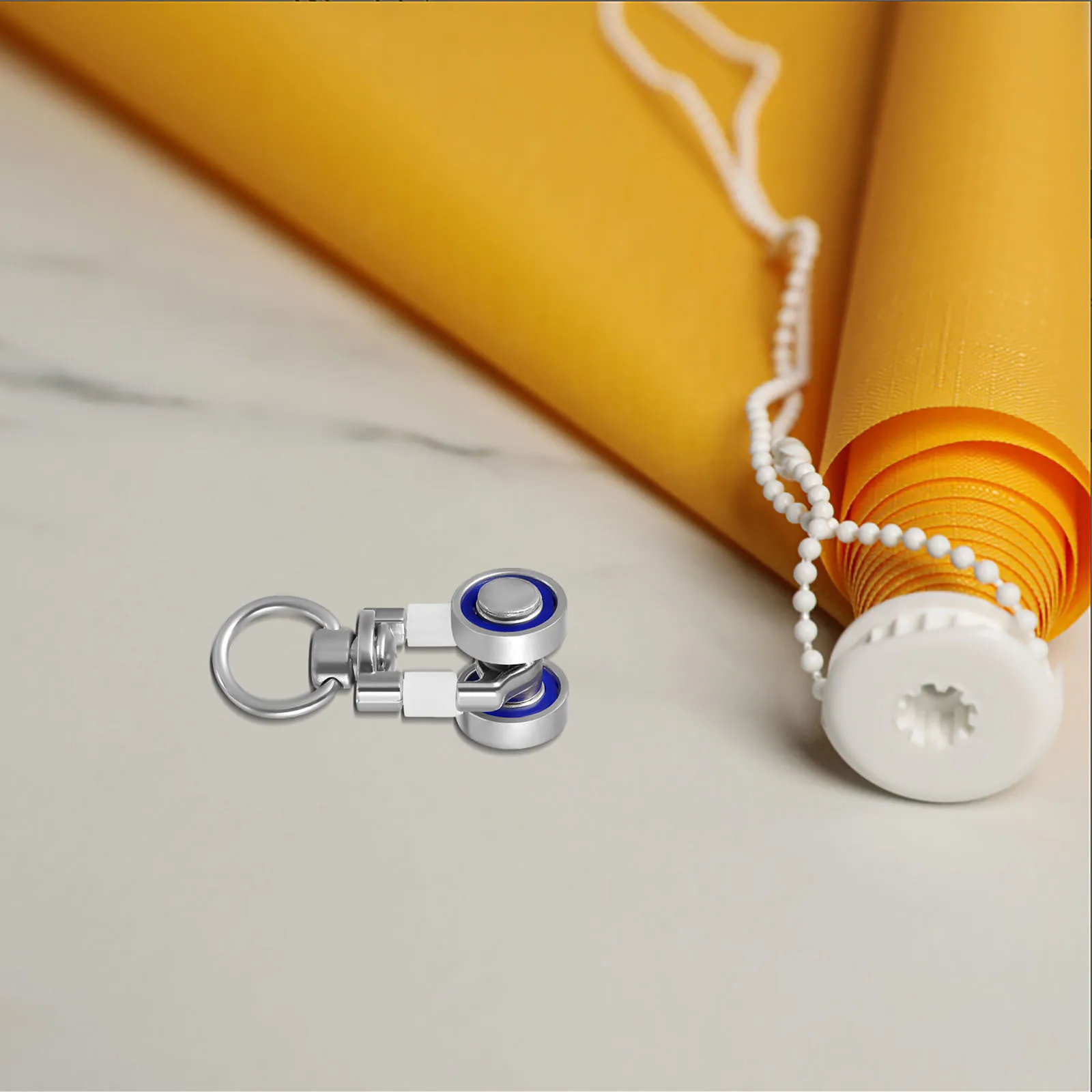 

15Pcs Curtain Parts Ceiling Track Rollers Silent Bearing Curtain Rail Gliders High Quality Metal Track Rollers for Curtains