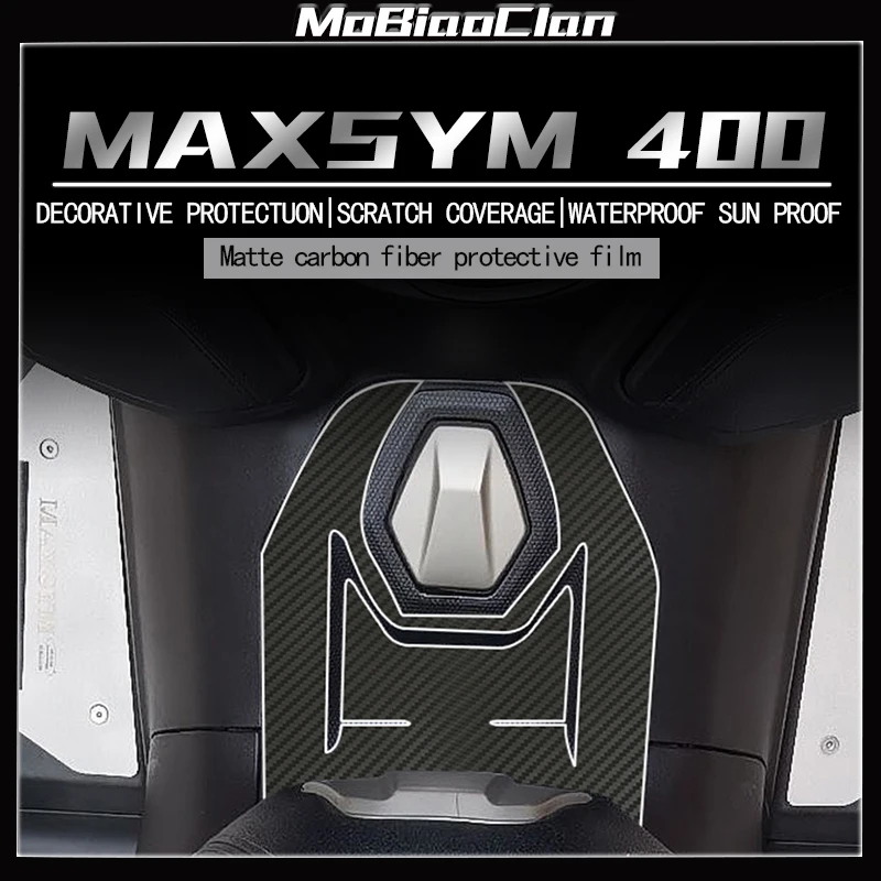 For SYM MAXSYM400 Motorcycle 3D carbon fiber stickers decorative and waterproof modified Accessories ﻿