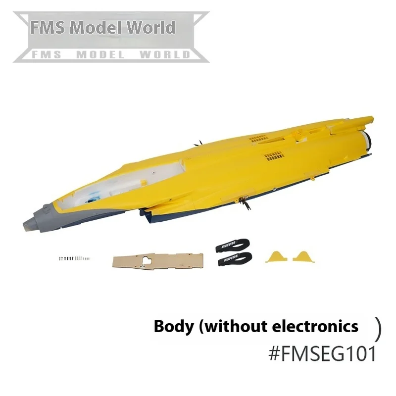 Fms 80mm Ducted Gust Aircraft Accessories, Fuselage, Main Wings, Duck Wings, Vertical Tail, Nose, Complete Set Of Spare Parts