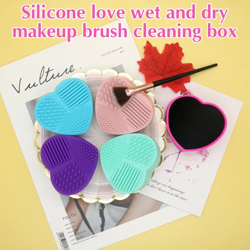 Makeup Brush Cleaner Pad Foundation Eyeshadow Make Up Brushes Cleaning Mat Cosmetic Soft Washing Brush Scrubber Board Hand Tools