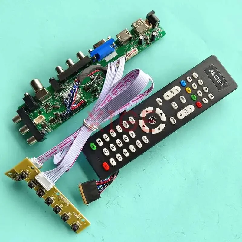 

Комплект детской платы контроллера для Φ 40-Pin LVDS 1366x768 AV/USB/DHMI/VGA 13,4 "Φ/T