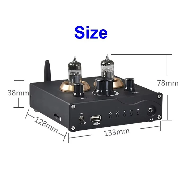 6J5 Vacuum Tube & NE5532 Preamplifier Board, HiFi Stereo Headphone Amplifier, APTX ES9023 DAC Home Cinema Preamp PCB Assembly