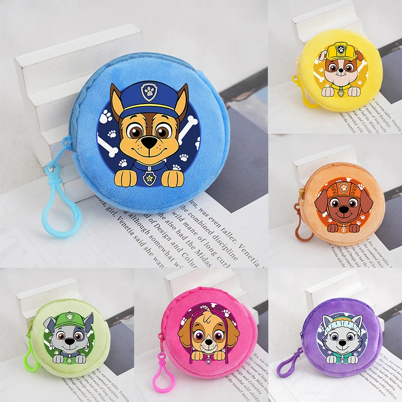 New Paw Patrol Plush Coin Purse Kids Mini Wallet Kawaii Cartoon Organizer Bags Cute Headphone Pouch Children Birthday Gifts