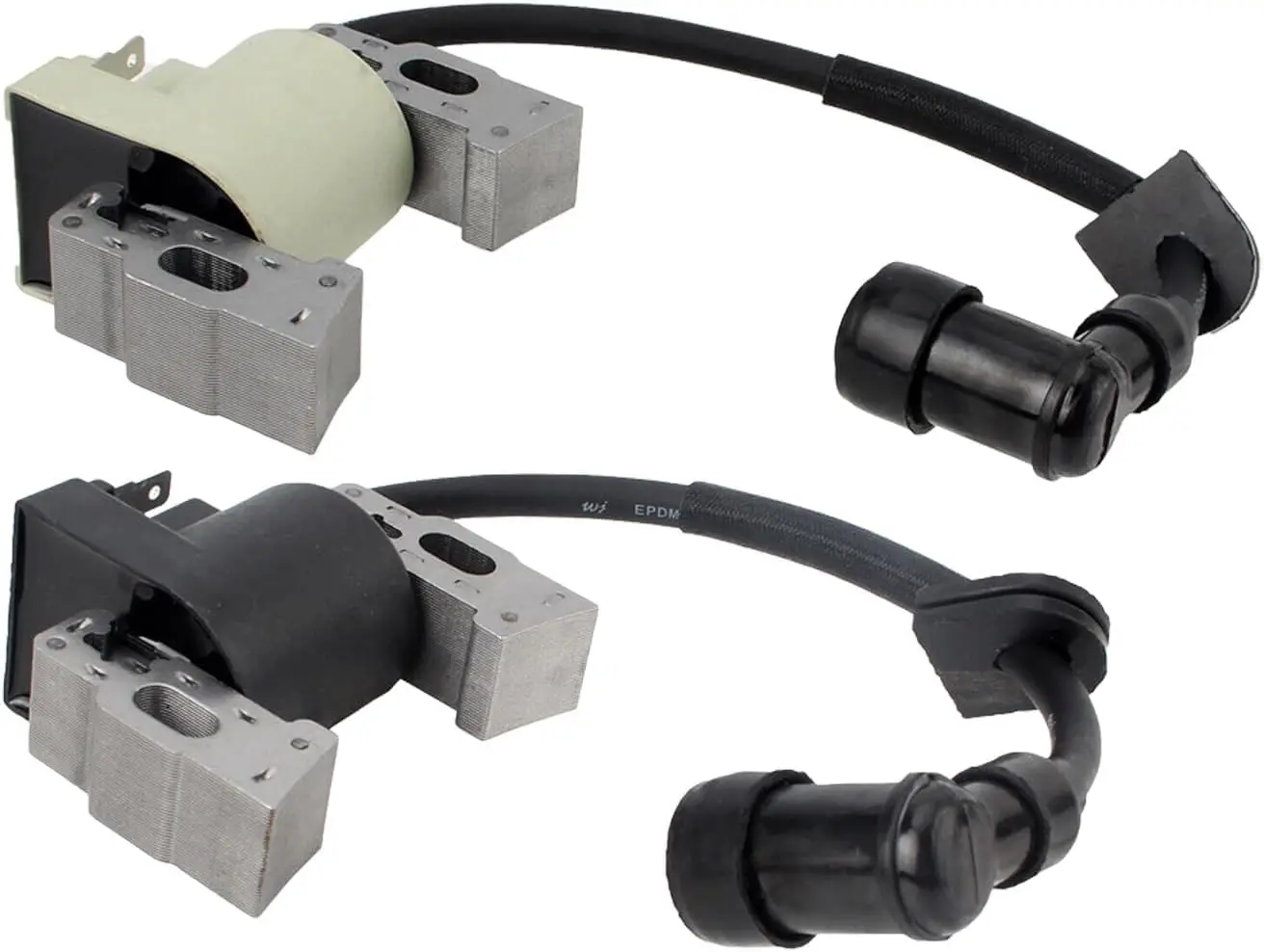 Ignition Coil Left and Right Ignition Coil compatible with Honda GX610 18HP V Twin Engines Replace 30500-ZJ1-013 with Spark plug