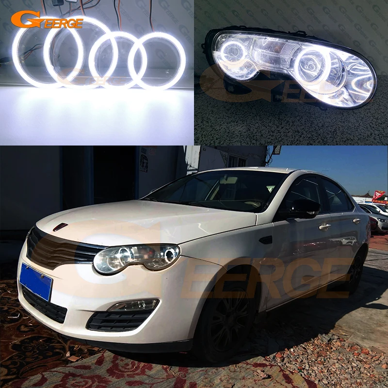 For Roewe 550 MG 550 2008 2009 2010 2011 Day Light Ultra Bright COB Led Angel Eyes Kit Halo Rings