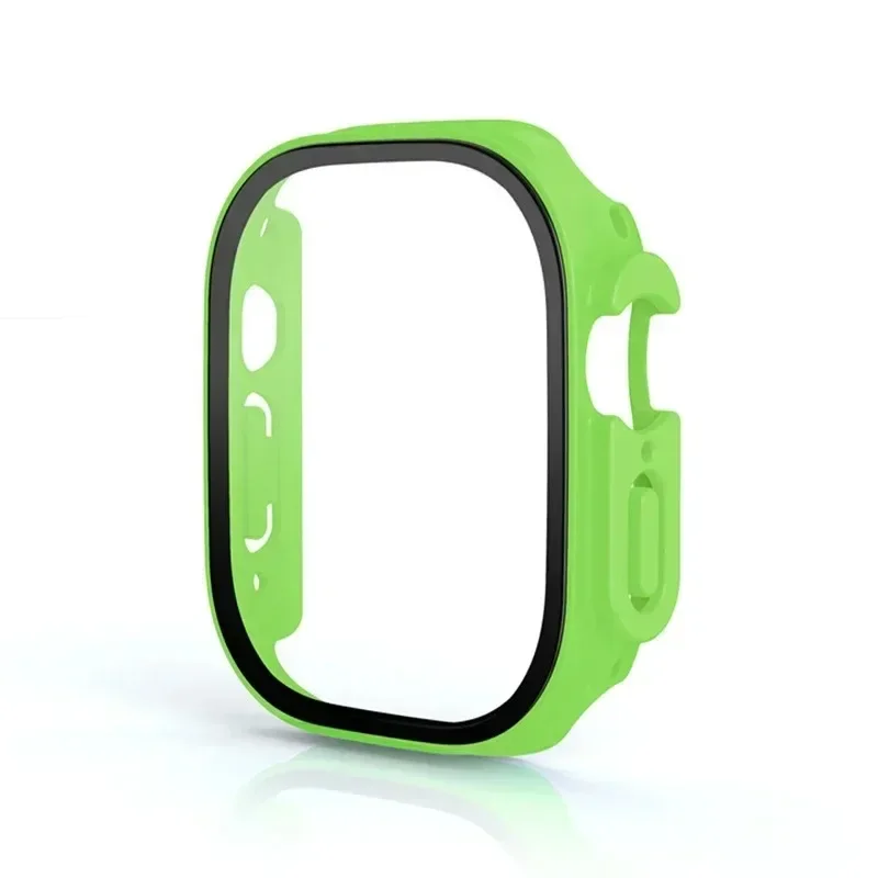 Glas+PC-Schutzhülle für Apple Watch Ultra 4 3 2 49mm Smartwatch Stoßfänger+Displayschutzfolie Gehärtetes Glas iWatch Series Ultra 49mm Zubehör – Detail 23