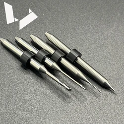 UP3D P52 P53 Carbide Bur Single Spiral Flute 0.3mm 0.6mm 1.0mm 2.0mm for PMMA Acrylic PEEK Wax Milling