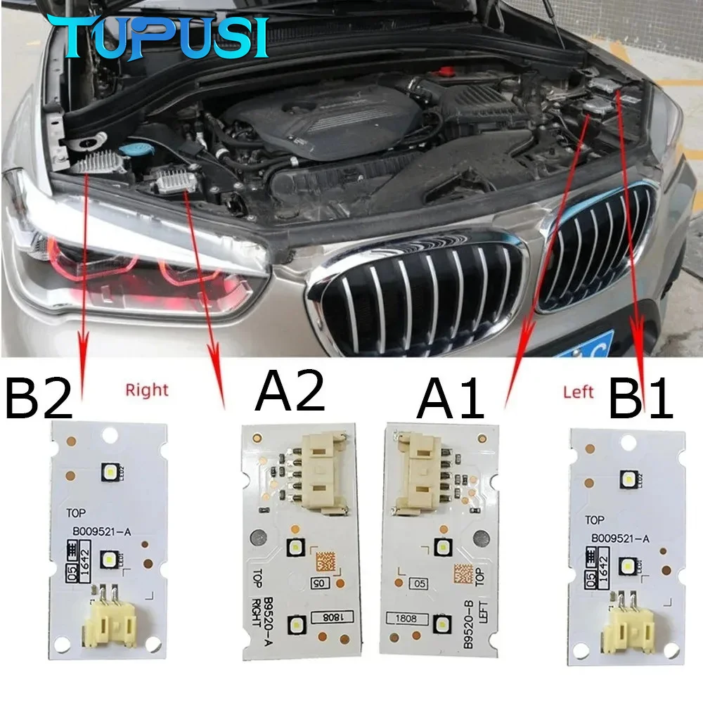 White Angel Eye DRL Board for BMW  2017 2018 2019 X1 F48 LED Headlight  Running Light Module 63117428791 63117428792