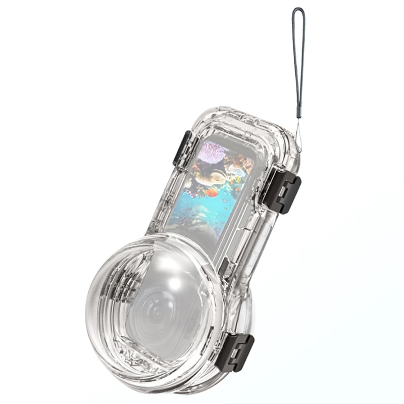 Tauchgehäuse für Insta360 X5, wasserdichter Schutz für Insta 360 X5, Unterwasser-Tauchschale, 60 m, Tiefsee-Fotografie-Zubehör – Detail 26