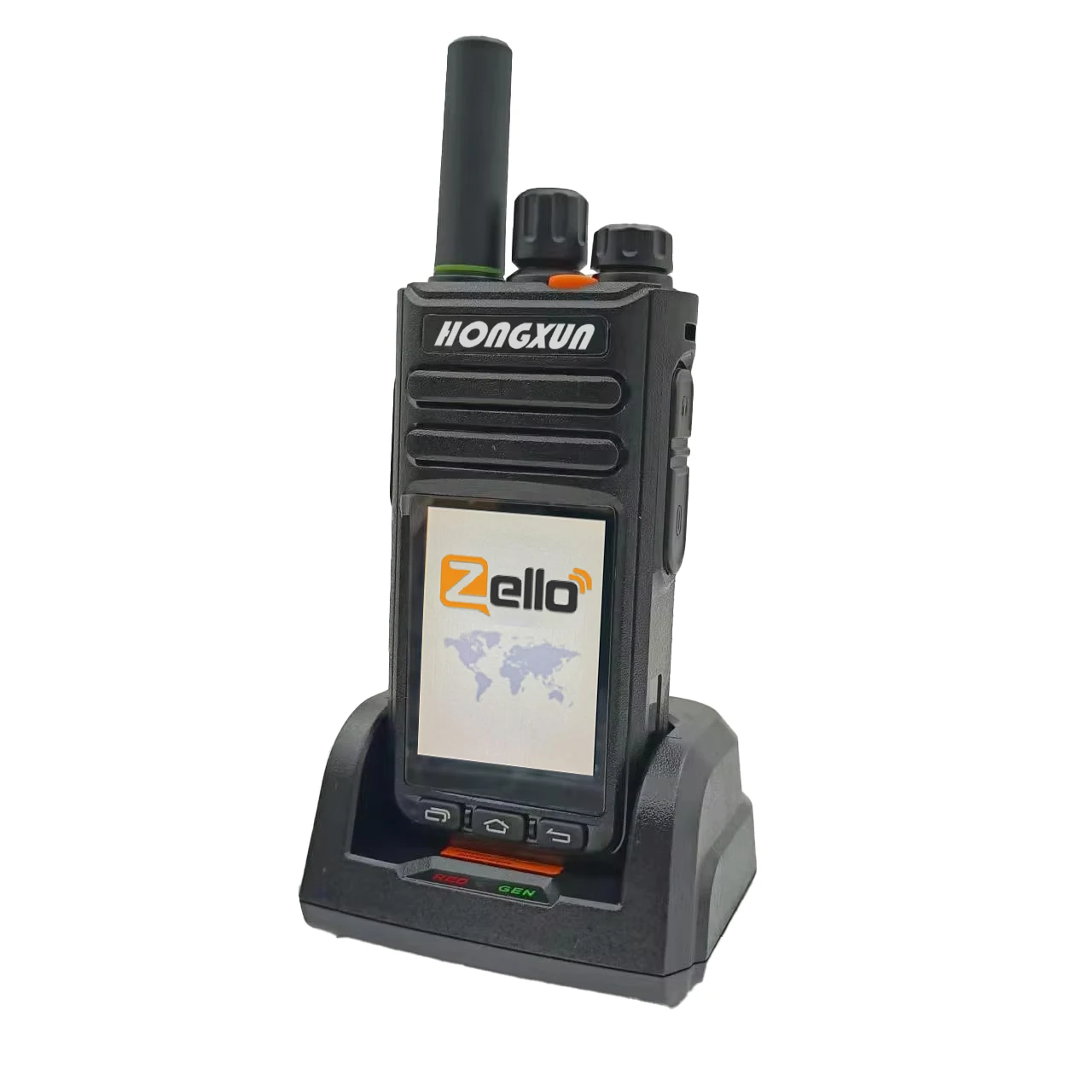 HX-T82 Public Network Walkie-Talkie Zello Platform Compatible Bluetooth Connection SOS Function GPS Positioning Color LCD