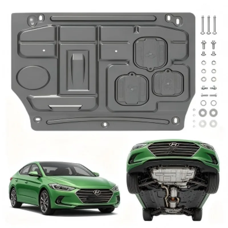 Engine Splash Shield Durable Underbody Skid Plate and Chassis Protection for Hyundai Elantra Avante 2012-2016 1.6L 1.8L