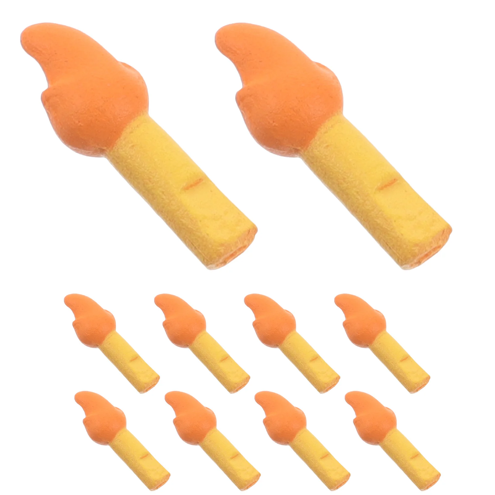 Feu de camp Miniature en résine, 10 pièces, faux feu pour Micro décoration de paysage, décoration de fête intérieure et extérieure, feu de joie artificiel