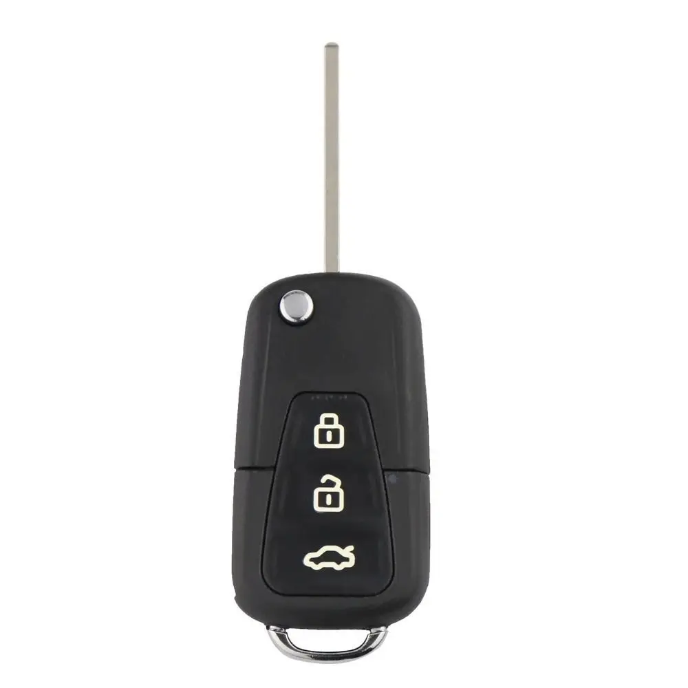 Durable 3 Buttons Car Key Shell Flip Folding Uncut Blade Remote Key Case Replacement Remote Case Fob for Lifan X60 X50