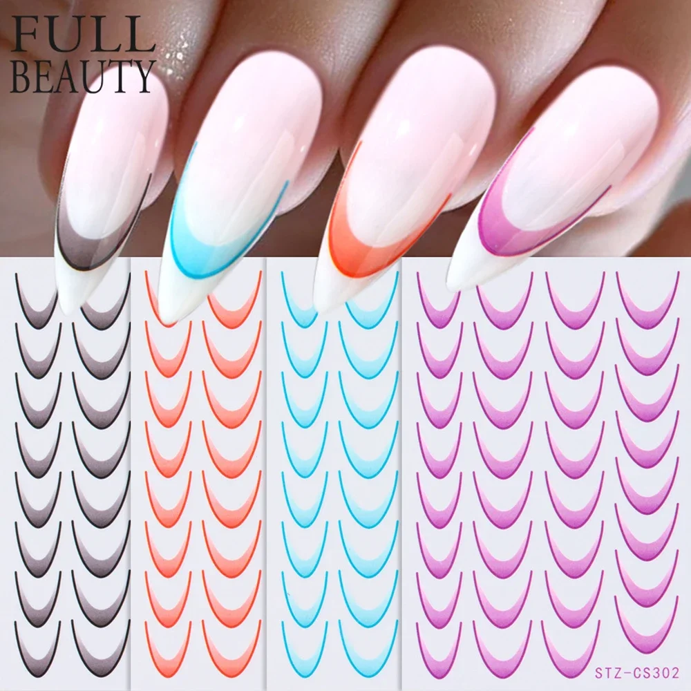 

New France Chroma Sticker Nail Art Butterfly Decorations Adhesive Gel Sliders Summer Stickers Manicure Nail Art Accessories