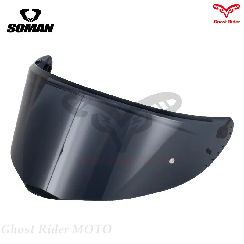 SOMAN motorcycle helmet lens SM973 locomotive full helmet original genuine windshield multi-color optional Helmet visor 4