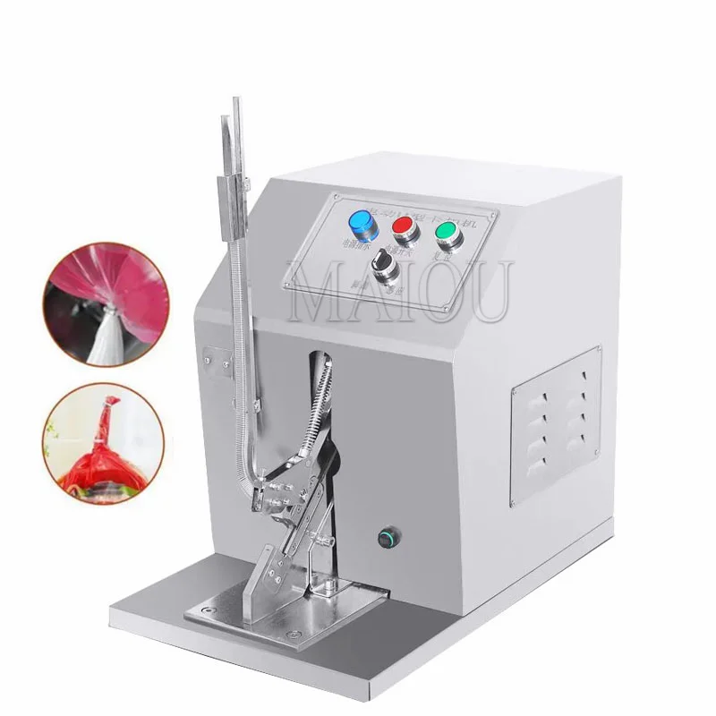 Automatic U-Shaped Sausage Binding Machine Fresh Bag Plastic Bag Supermarket Food Packaging Aluminum Buckle Tie Machine