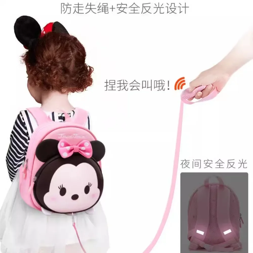 Disney children's kindergarten small schoolbag girl baby cartoon cute boy zaino leggero anti-perso