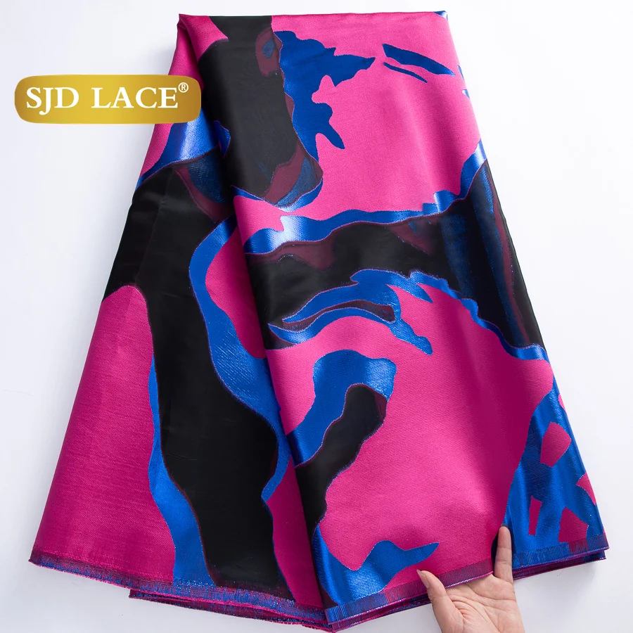 

SJD LACE африканская дамасская кружевная ткань 2025 Высокое качество французская позолоченная парча жаккардовая кружевная ткань для женщин вечерние платья шить 4423
