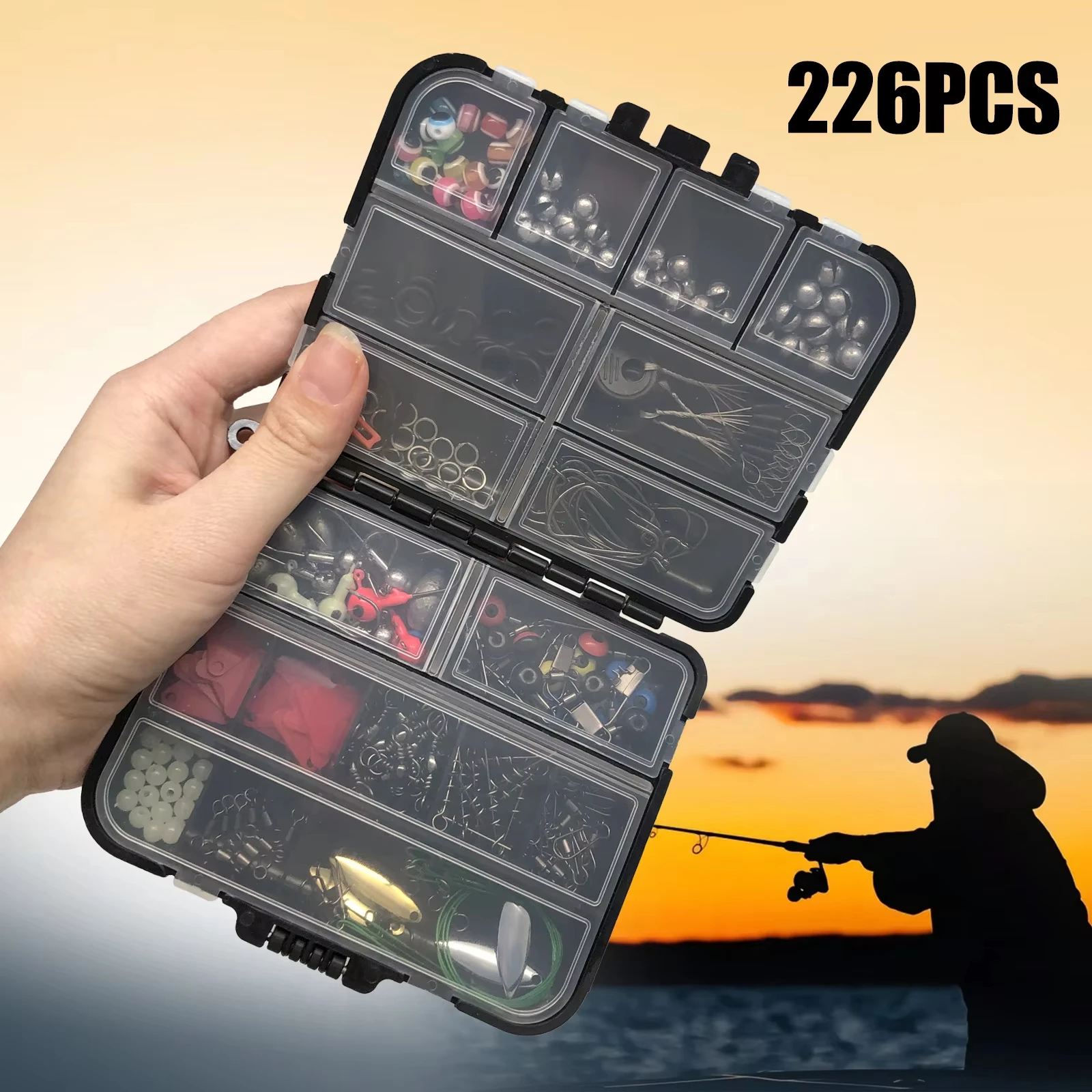 Kit de Aparejos Profesional para Lubina y Trucha con Anzuelos y Plomos - imagen 2