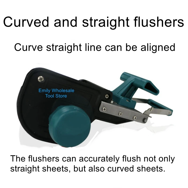 Curved straight flushers PVC edging strip woodworking manual flushers edging machine edging with manual corner cutter
