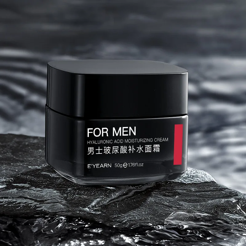 Crema viso all'acido ialuronico da uomo, controllo dell'olio e idratante, non grassa per tutte le stagioni
