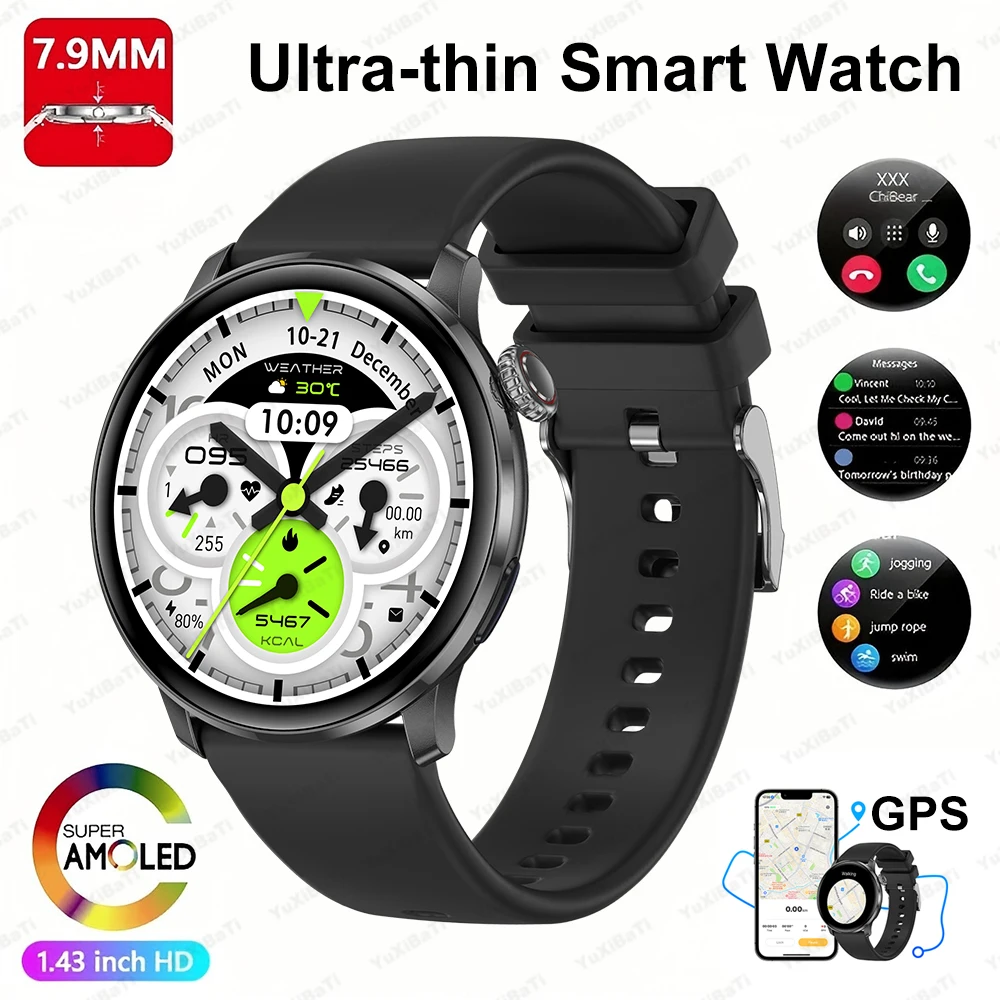 2025New GPS NFC Bluetooth Call Smartwatch Women Watch 5 mini Sports Track Heart Rate Oximetry Monitoring Health Smartwatch Woman