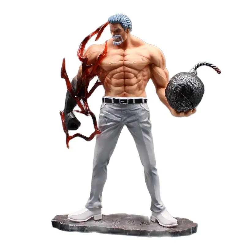 One Piece Monkey D Garp Animação Figura, Anime Modelo Decoração Ornamento, 2 Opcional, Cartoon Movie, A Guerra Top, Quarta Engrenagem, 10,2"