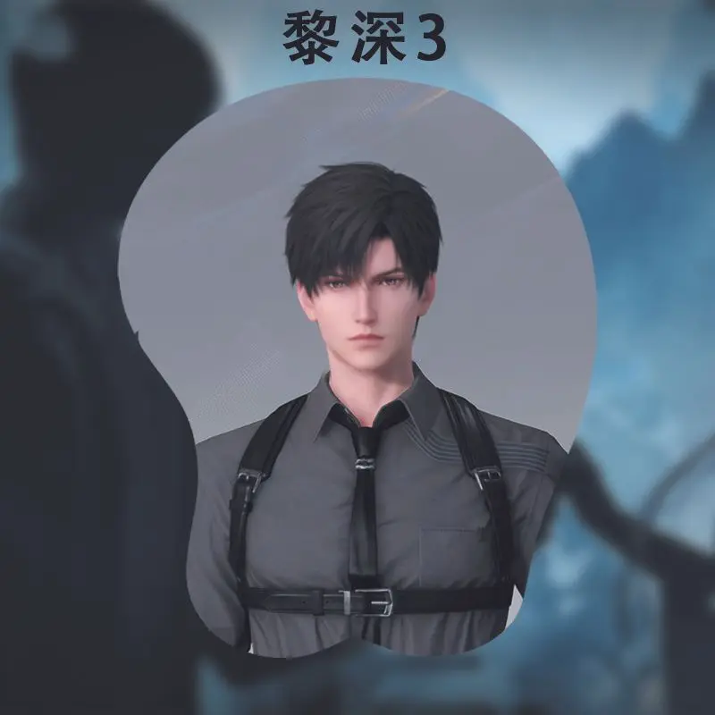 جديد الحب والمساحة العميقة Caleb Xavier الكرتون ثلاثية الأبعاد لينة هلام السيليكا ماوس الوسادة المعصم الراحة لوحة المفاتيح تأثيري سطح المكتب Playmat الهدايا