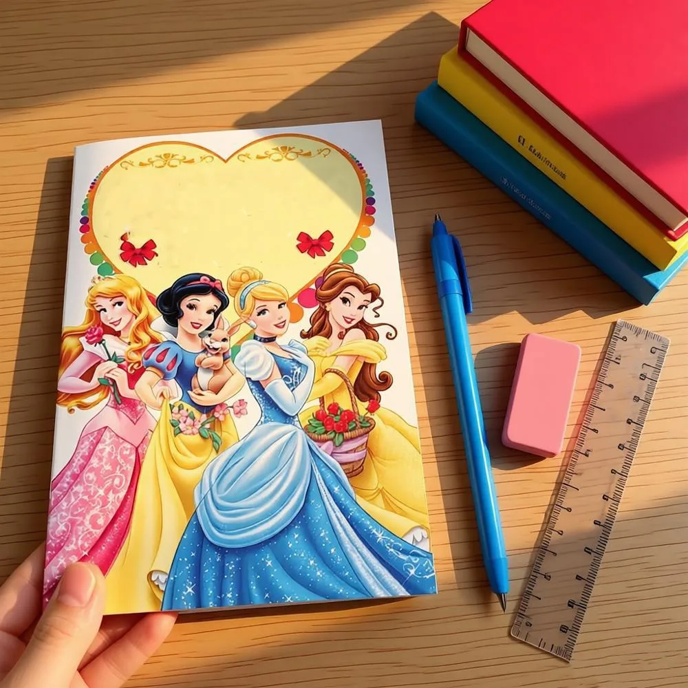 1pc Disney Cartoon Princess Coloring Book, Doodle Notebook, Featuring Snow White, Cinderella & Aurora，Drawing toys view 5
