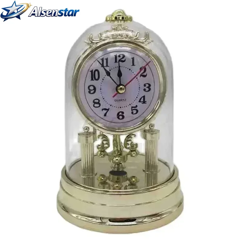 European Style Mute Retro Alarm Clocks Stopwatch Table Clock for Living Room Office Desktop Decoration Clock Watch Gifts
