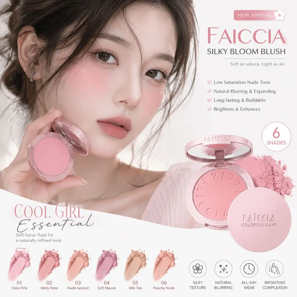 Natural Velvet Matte Blush Powder Satin Finish Smooth Makeup Blush Palette Brightening Lasting Rouge Cheek Tint Beauty & Health