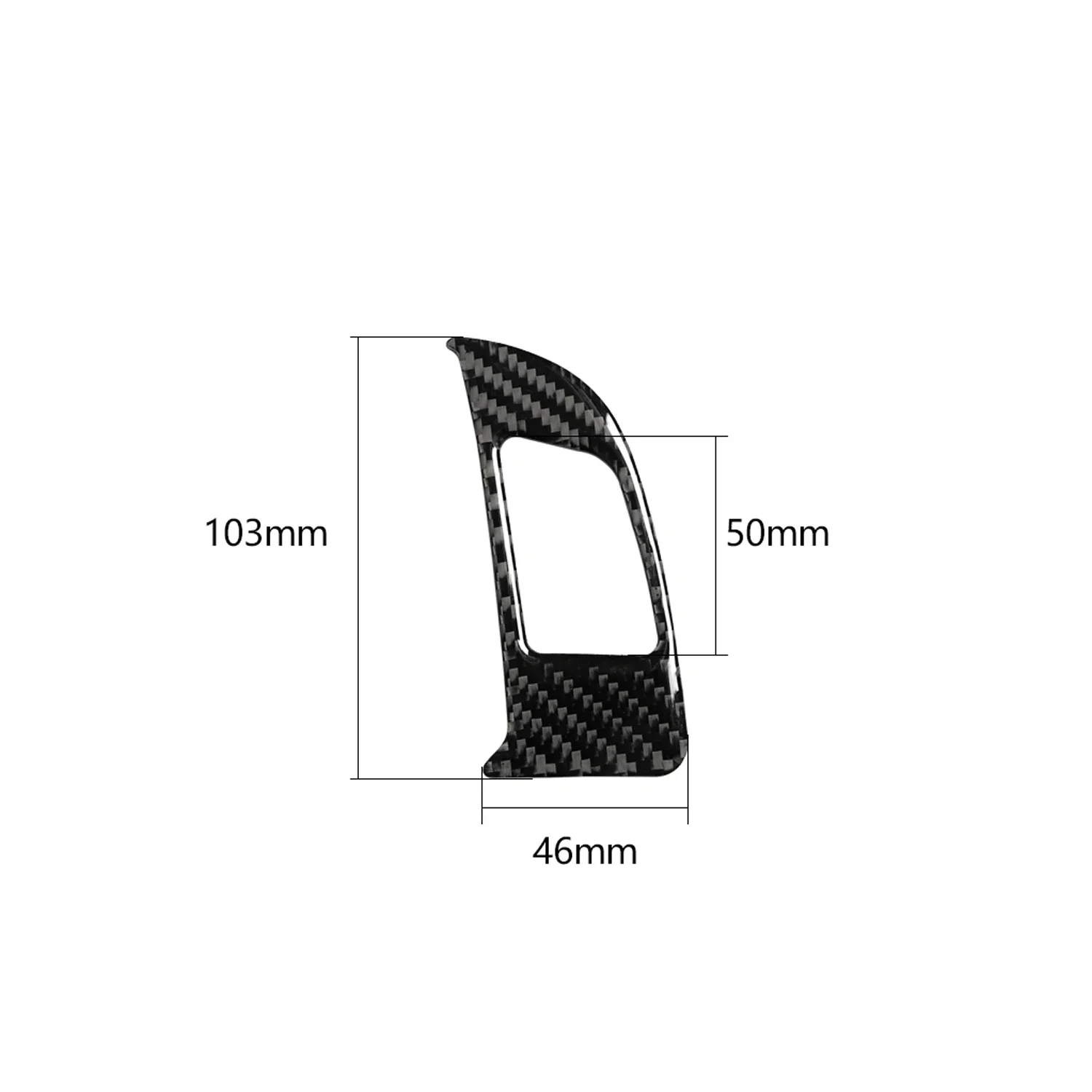 Carbon Fiber For Audi Q5 2009 2010 2011 2012 2013 2014 2015 2016 Car Emergency Light Button Panel Interior Sticker