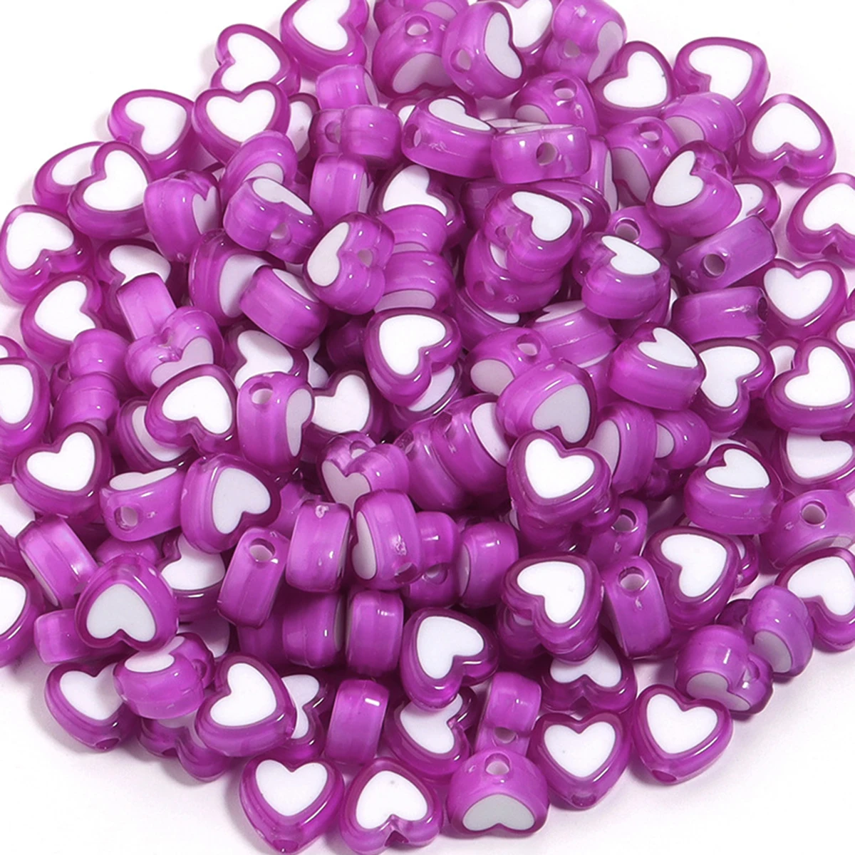 122 Stück 8 mm lila Pfirsich-H – Jewelry Making Business Bewertung und Preis