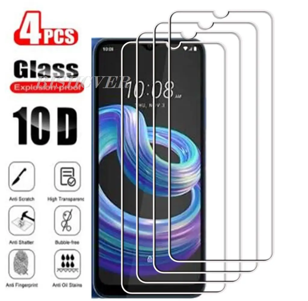 4Pcs Tempered Glass FOR HTC Wildfire E3 Lite 6.52