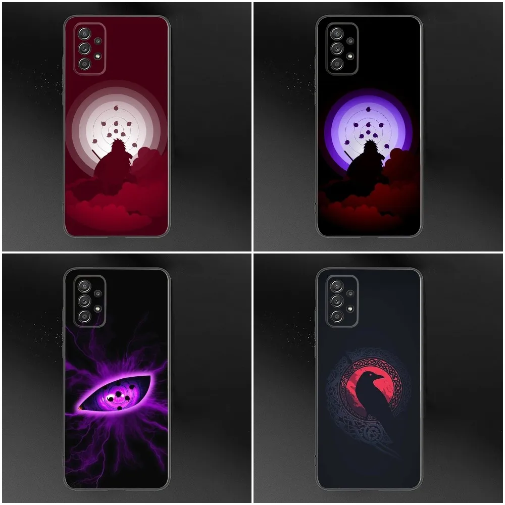 U-Uchiha M-Madara I-Itachi Phone Case For Samsung S24,S23,S22,S21,S20,S10,S10E,S9 Plus FE Note 20 Ultra 10,9 Plus Black