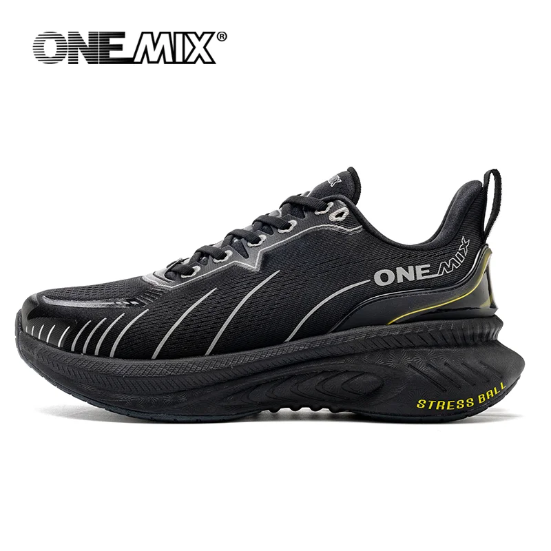 ONEMIX White Road Running Shoes for Men Air Cushion Outdoor Sport Shoes Male Trainers Summer Jogging Shoes Women Footwear