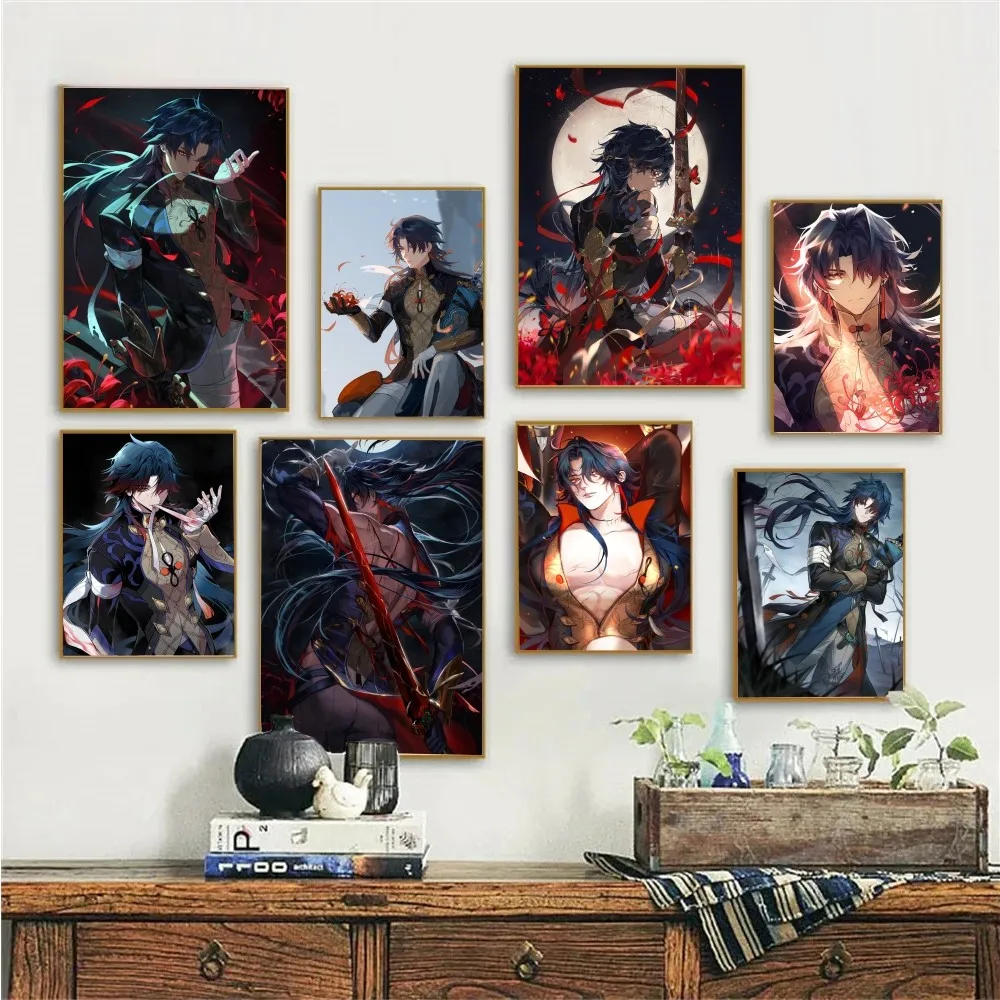 1pc Honkai star Rail Blade Poster Paper Print Home Bedroom Entrance Bar Cafe Art Painting Decoration