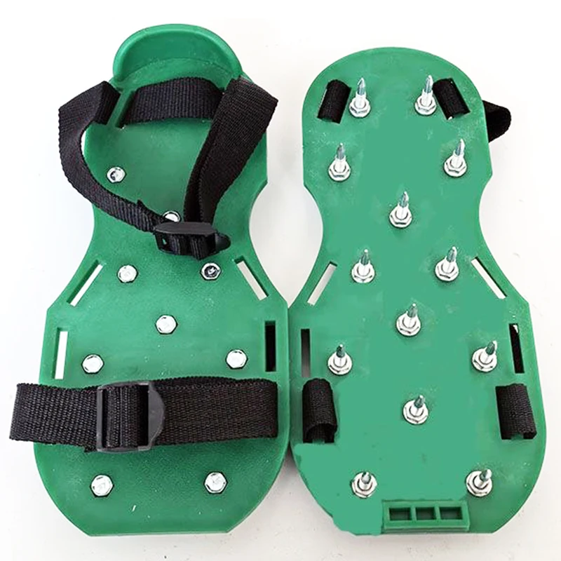R Courtyard Garden Loosening Shoes Lawn Aerator Grass Spikes Shoe Cement Self Leveling Construction Tool Epoxy Floor Paint Shoes