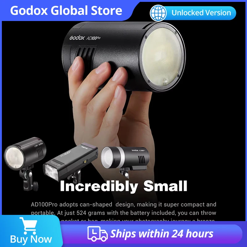 Godox AD100Pro AD200Pro AD300Pro AD400Pro AD600Pro AD600BM Flash Light Outdoor Flash 2.4G 1/8000 HSS TTL for Canon Nikon DSLR