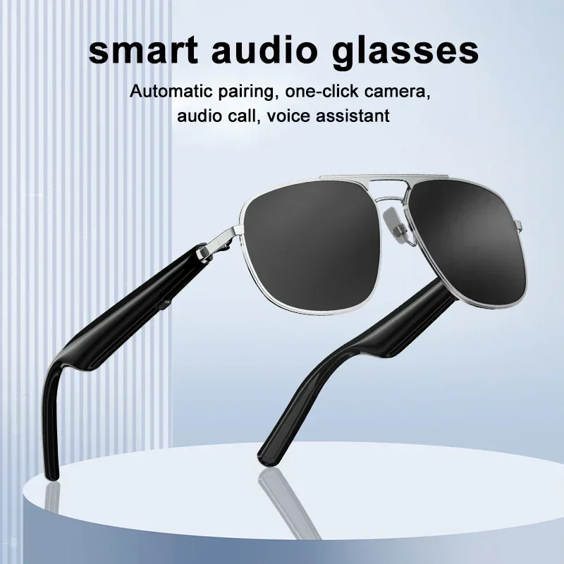 Camera Control Audio Smart Glasses HD Bluetooth Call Voice Assistant Listen Music Glasses Smart Sports Polarized Sunglasses New image 2