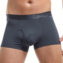 5-Pack of Men's Underwear, Men's Wholesale Factory Boxer Briefs, Boys' Pants, Comfortable and Breathable Youth Boxer Briefs, Lar