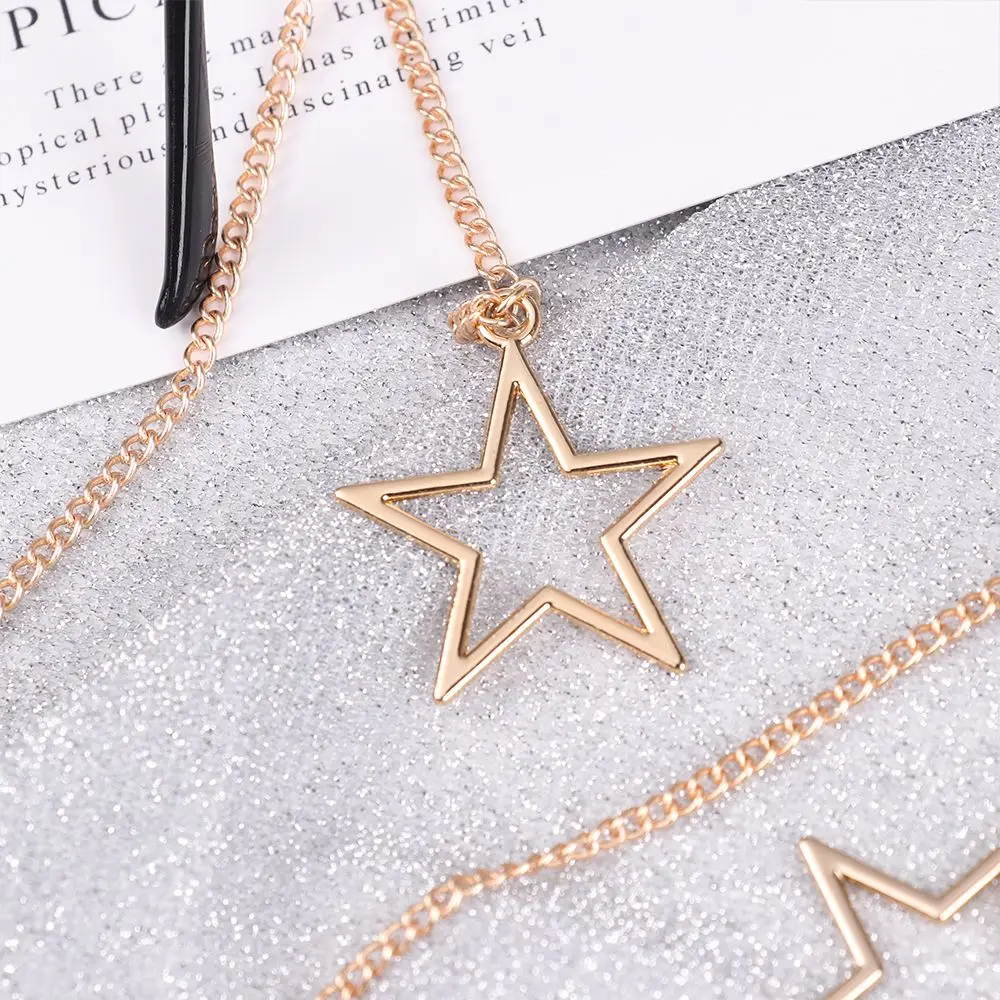 Fashion Metal Hollow Star Glasses Necklace Eyeglass Lanyard Glasses Chain Eye wear Accessories