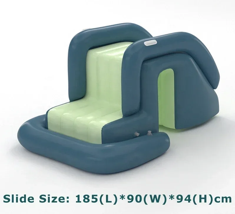 Buy Inflatable Waterslide Wider Steps Joyful Swimming Pool Supplies Kids Water Play Recreation Facility For Backyard Sportcheap