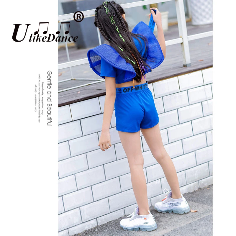 Kpop Girls Clothes Jazz Dance Costume White Performance Suit Hip Hop Modern Dance Outfit Kids Stage Wear Fashion Clothing