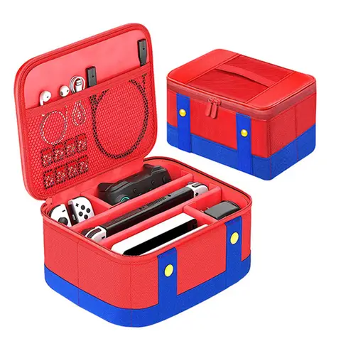 Large Carrying Protective Case Shockproof Portable Travel Storage Bag Waterproof for Nintendo Switch/OLED Console Pro Controller