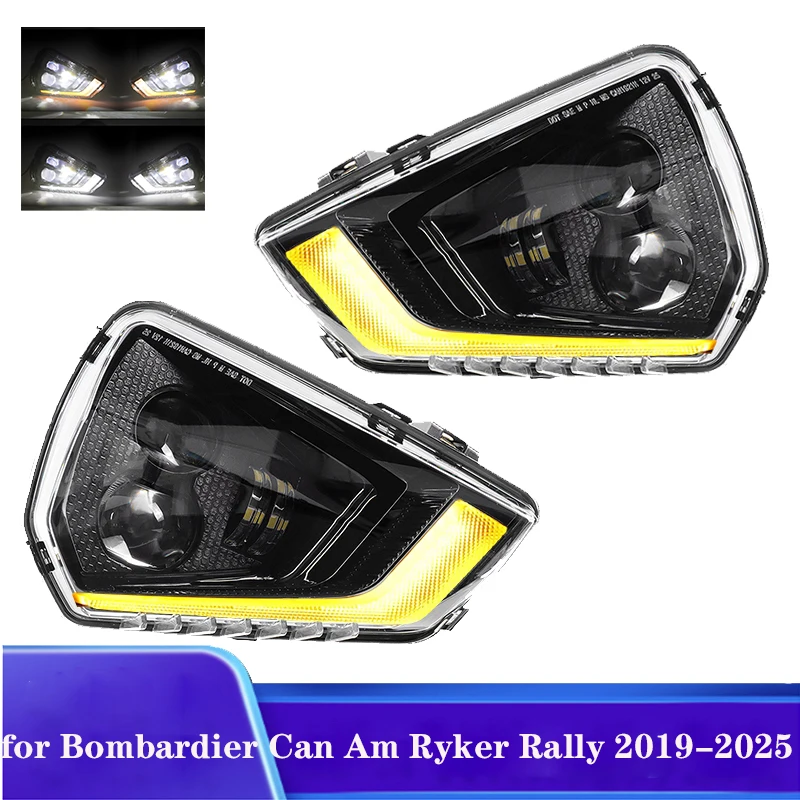 

Светодиодная фара DOT для Can Am Ryker 600 900 Rally Sport 2019-2025 Can-Am ATV с указателями поворота DRL 710008173 710008174